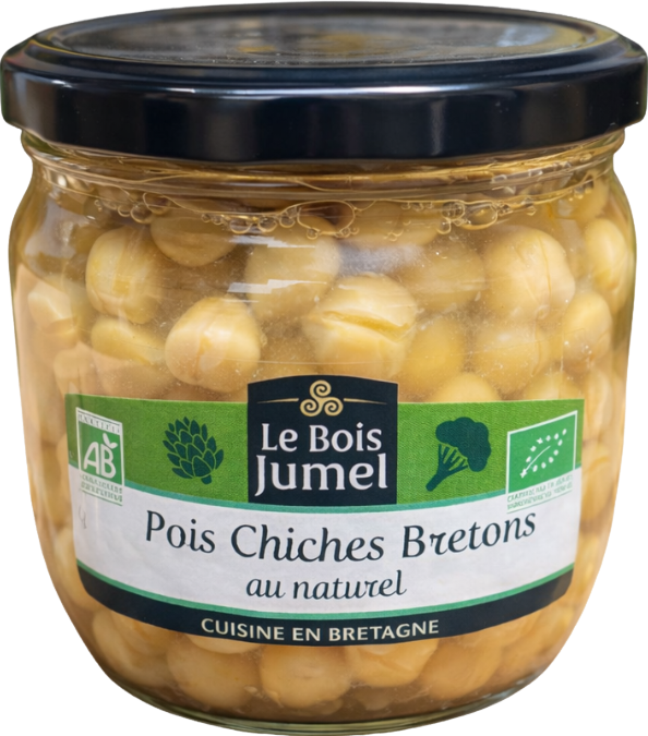 Pois chiches Bretons au naturel bio - 230g