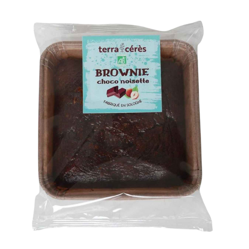Brownie au chocolat et aux noisettes sans gluten bio - 170g
