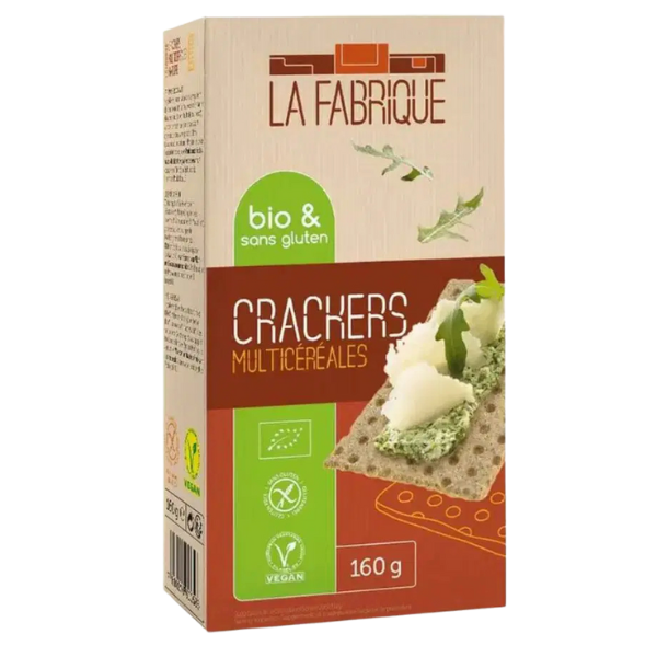 Crackers multicéréales sans gluten bio - 165g