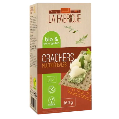 Crackers multicéréales sans gluten bio - 165g