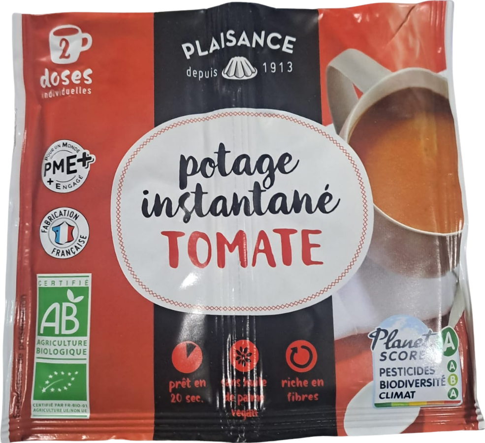 Potage instantané à la tomate bio - 8.5g x 2