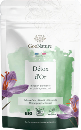 Infusion détox naturelle au safran et plantes purifiantes bio - 50g