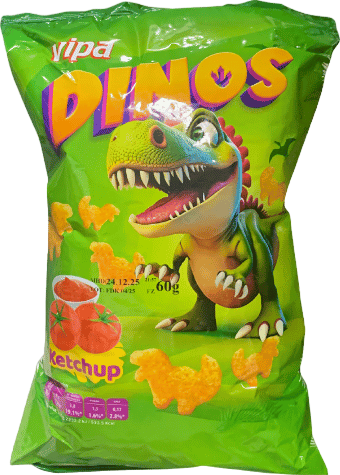 Chips dinosaure ketchup - 60g