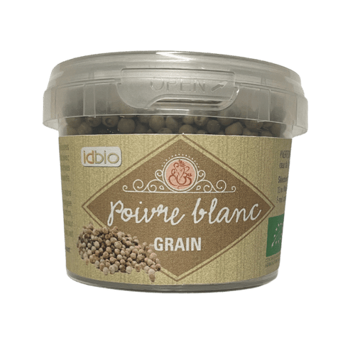 Id Bio - Poivre blanc en grains bio - 40g