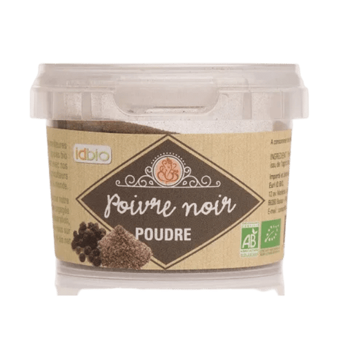 Id Bio - Poivre noir en poudre bio - 40g