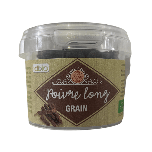 Id Bio - Poivre noir long en grains bio - 40g