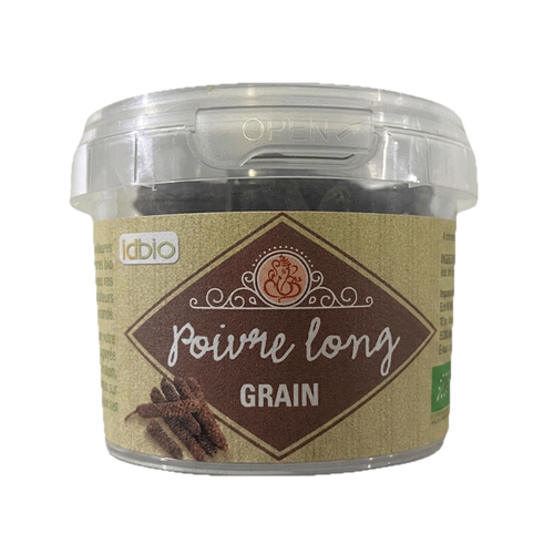 Id Bio - Poivre noir long en grains bio - 40g - 3770000506617