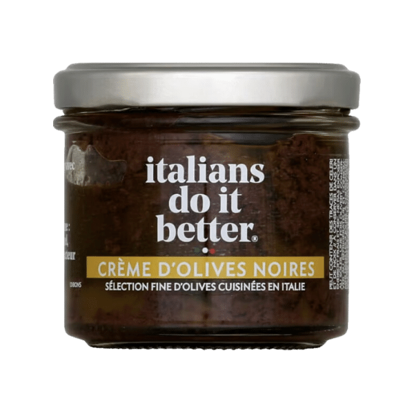 Italians do it better - Crème d'olives noires - 100g