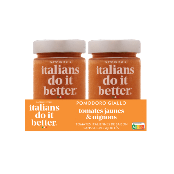 Italians do it better - Sauce tomate jaune et oignons - 2x500g