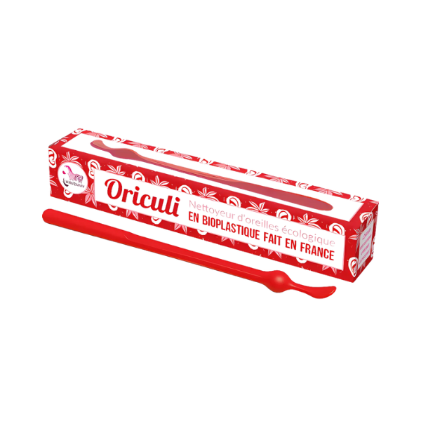 Oriculi en bioplastique rouge - 1 unité