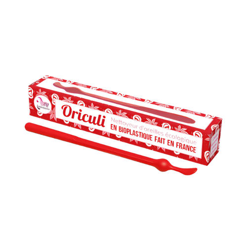 Oriculi en bioplastique rouge - 1 unité