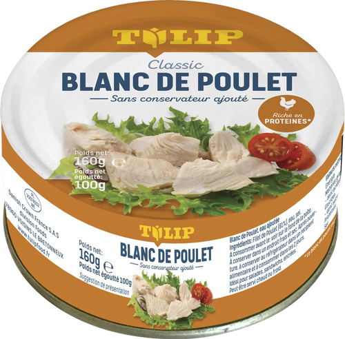 Blanc de poulet en conserve - Tulip