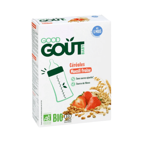 Sachets de céréales muesli fraise bio - 200g