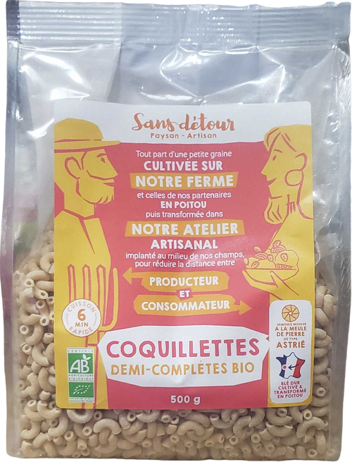 Coquillettes demi-complète bio - 500g