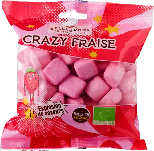 Guimauve crazy fraise bio - 120g