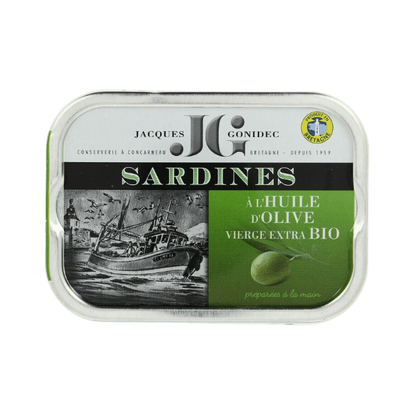 Jacques Gonidec - Sardines à l'huile d'olive bio - 115g
