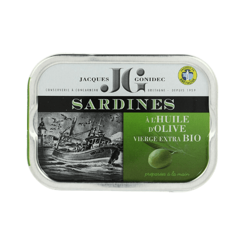 Jacques Gonidec - Sardines à l'huile d'olive bio - 115g