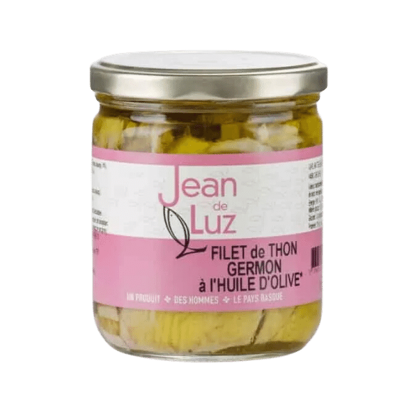 Jean de Luz - Filets de thon germon à l'huile d'olive bio - 380g