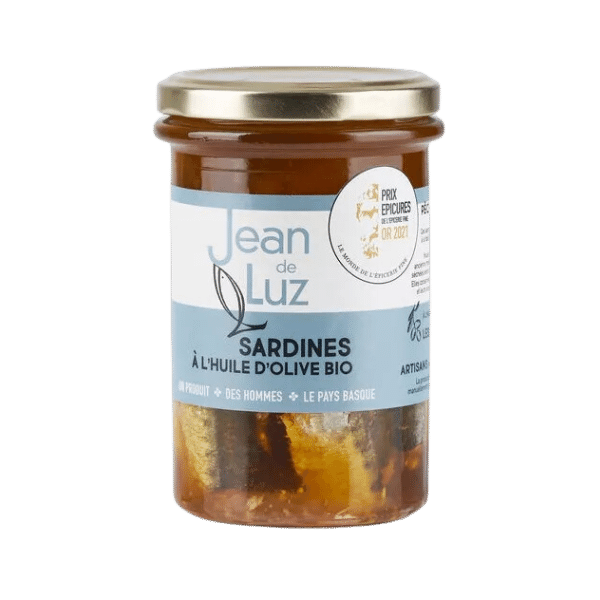 Jean de Luz - Sardines à l'huile d'olive bio - 270g