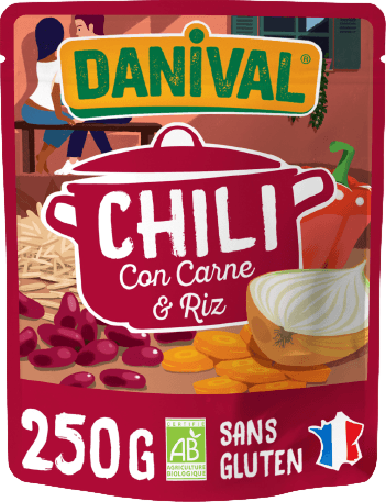 Chili con carne riz bio - 250g