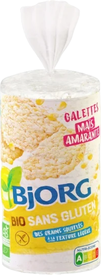 Galette de maïs amarante sans gluten bio - 150g