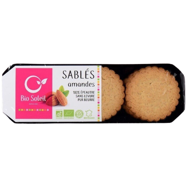 Sablés pur beurre et amandes bio - 160g