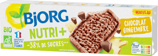 Biscuits chocolat gingembre bio - 130g