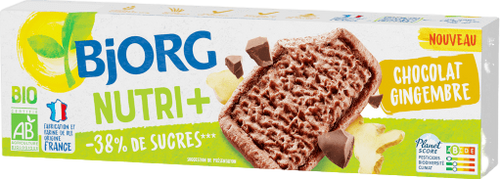 Biscuits chocolat gingembre bio - 130g