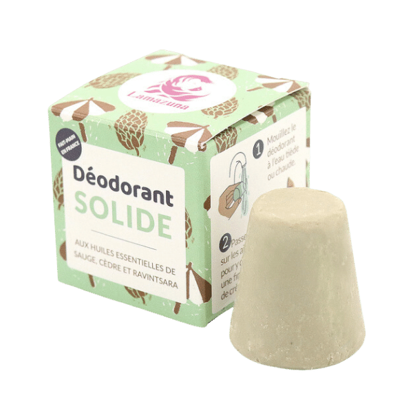 Déodorant solide sauge, cèdre et ravintsara bio - Lamazuna