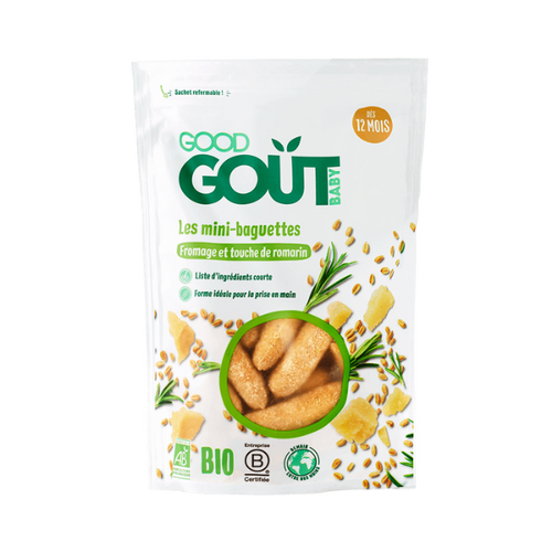 Mini baguettes romarin fromage bio - 70g