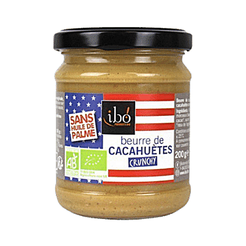Beurre de cacahuète crunchy bio - 330 g