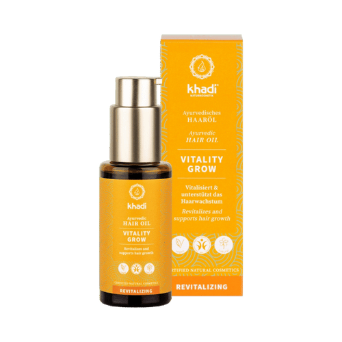 Khadi - Huile capillaire ayurvédique Vitality Grow - 50ml