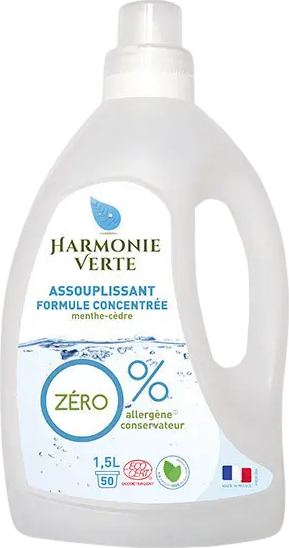 Assouplissant concentré menthe et cèdre - 1.5L