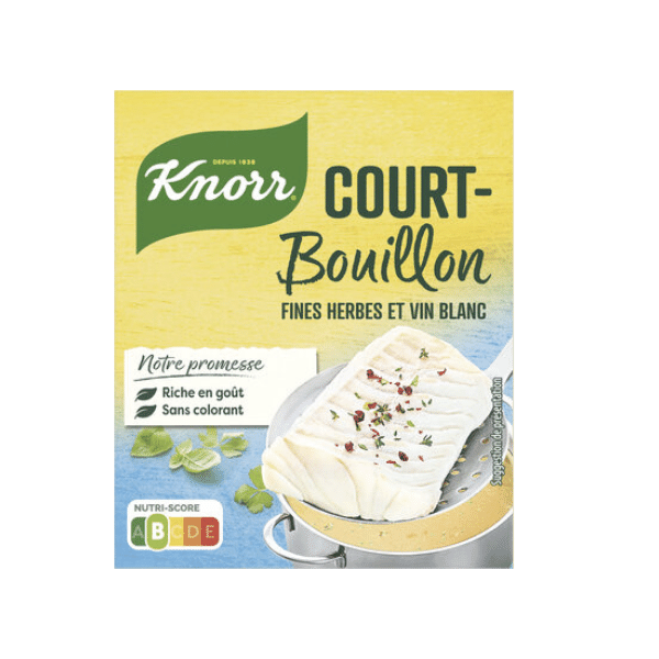 Knorr - Court bouillon fines herbes et vin blanc - 9x11.9g