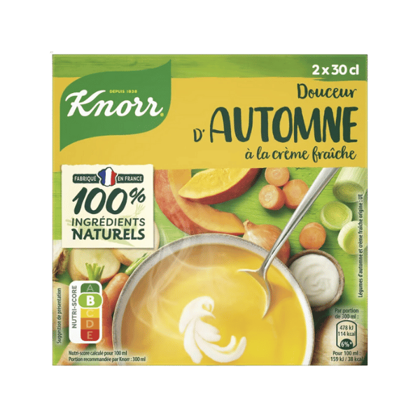 Knorr - Douceur d'automne à la crème fraîche - 2x30cl