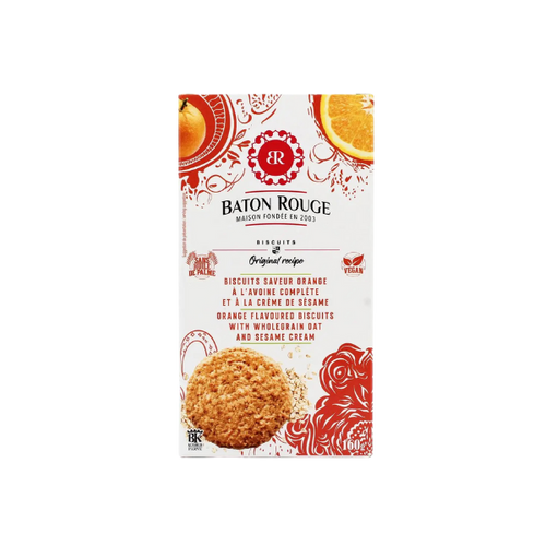 Biscuits saveur orange à l’avoine complète et à la crème de sésame - 160g