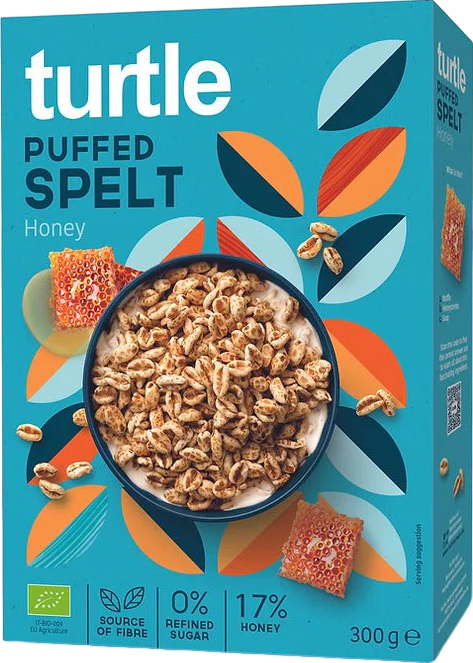 Céréales épeautre soufflé et miel bio - 300g