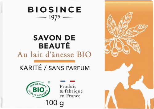 Savon lait d'ânesse karité sans parfum bio - 100g