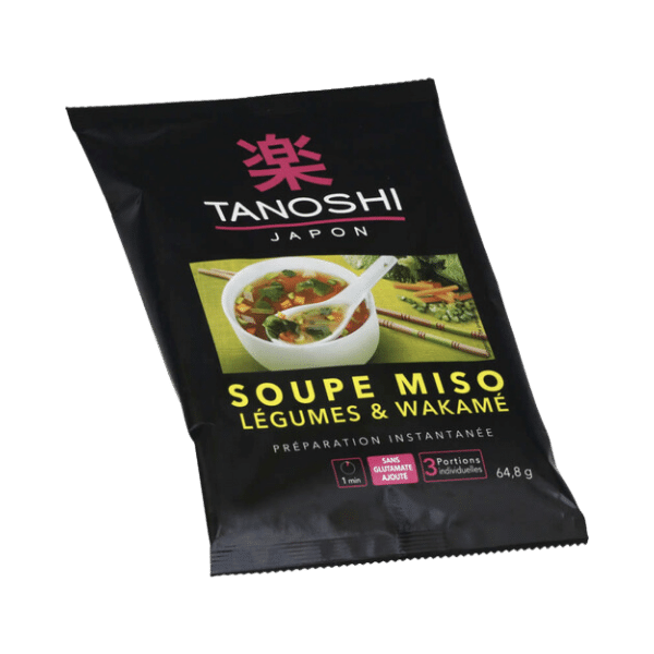 Soupe Miso aux légumes et wakamé - 65g