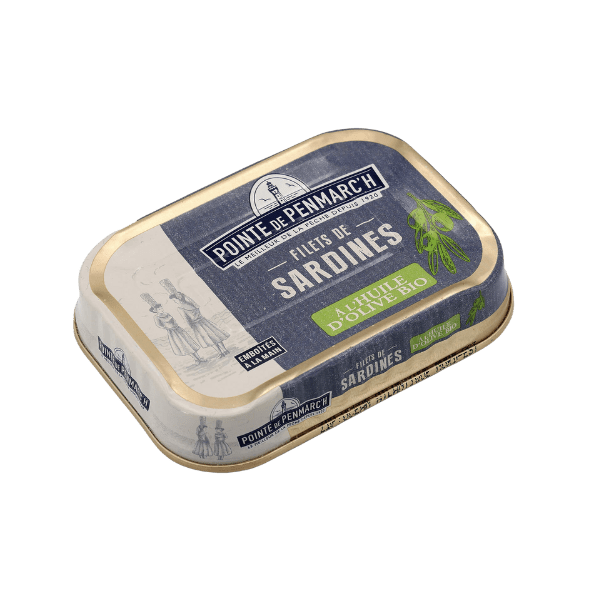 La Pointe de Penmarc'h - Filets de sardines à l'huile d'olive vierge extra BIO - 90g