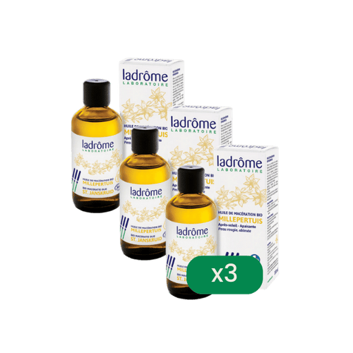 Ladrôme - Lot de 3 huiles de macération de Millepertuis bio - 3x100ml