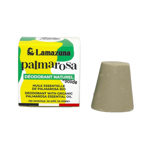 Lamazuna - Déodorant solide à l'huile essentielle de Palmarosa - 30ml