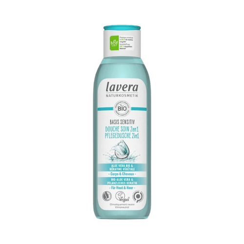 Lavera - Gel douche Basis Sensitiv 2 en 1 corps et cheveux bio - 250ml