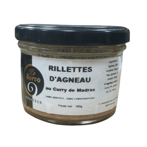 Le Borvo - Rillettes d'agneau au curry de Madras - 150g