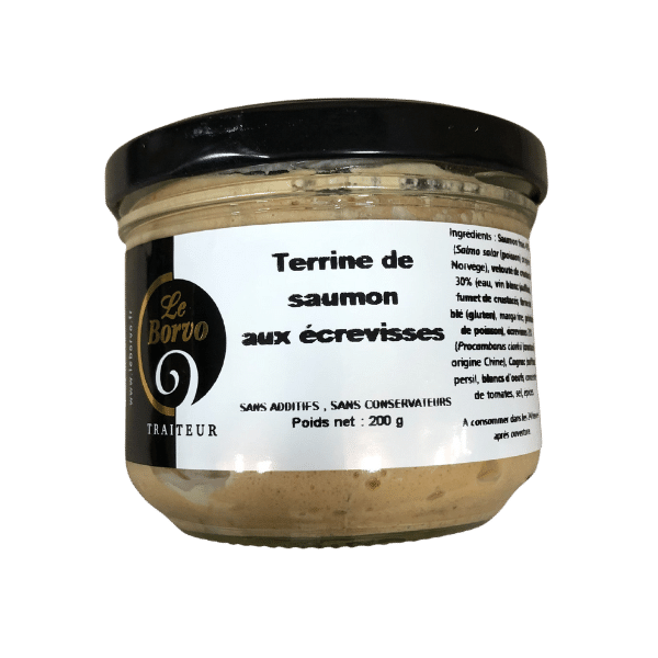 Le Borvo - Terrine de saumon et écrevisses - 200g