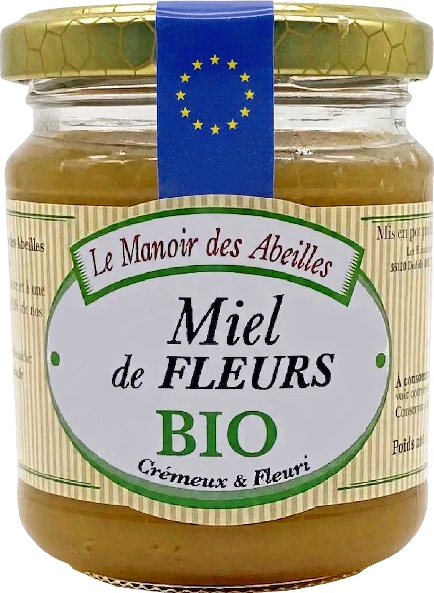 Le Manoir des Abeilles - Miel de fleurs bio - 250g - 3335440133108