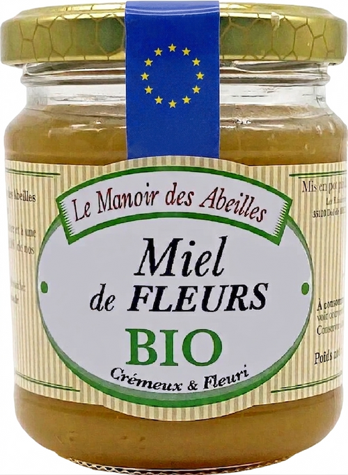 Le Manoir des Abeilles - Miel de fleurs bio - 250g - 3335440133108