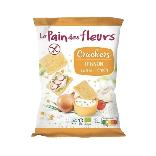 Le Pain Des Fleurs - Crackers à l'oignon bio - 75g