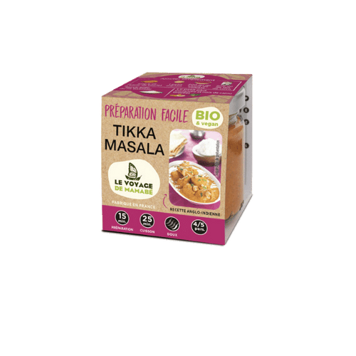 Le Voyage de Mamabé - Préparation facile Tikka Masala bio - 80g