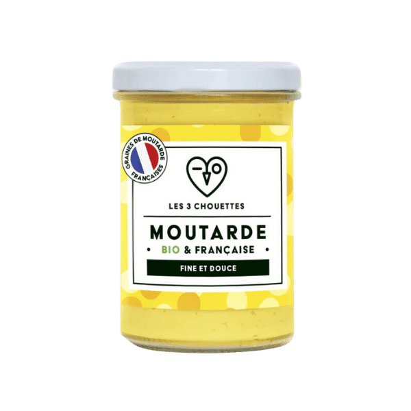 Les 3 Chouettes - Moutarde nature bio - 190g